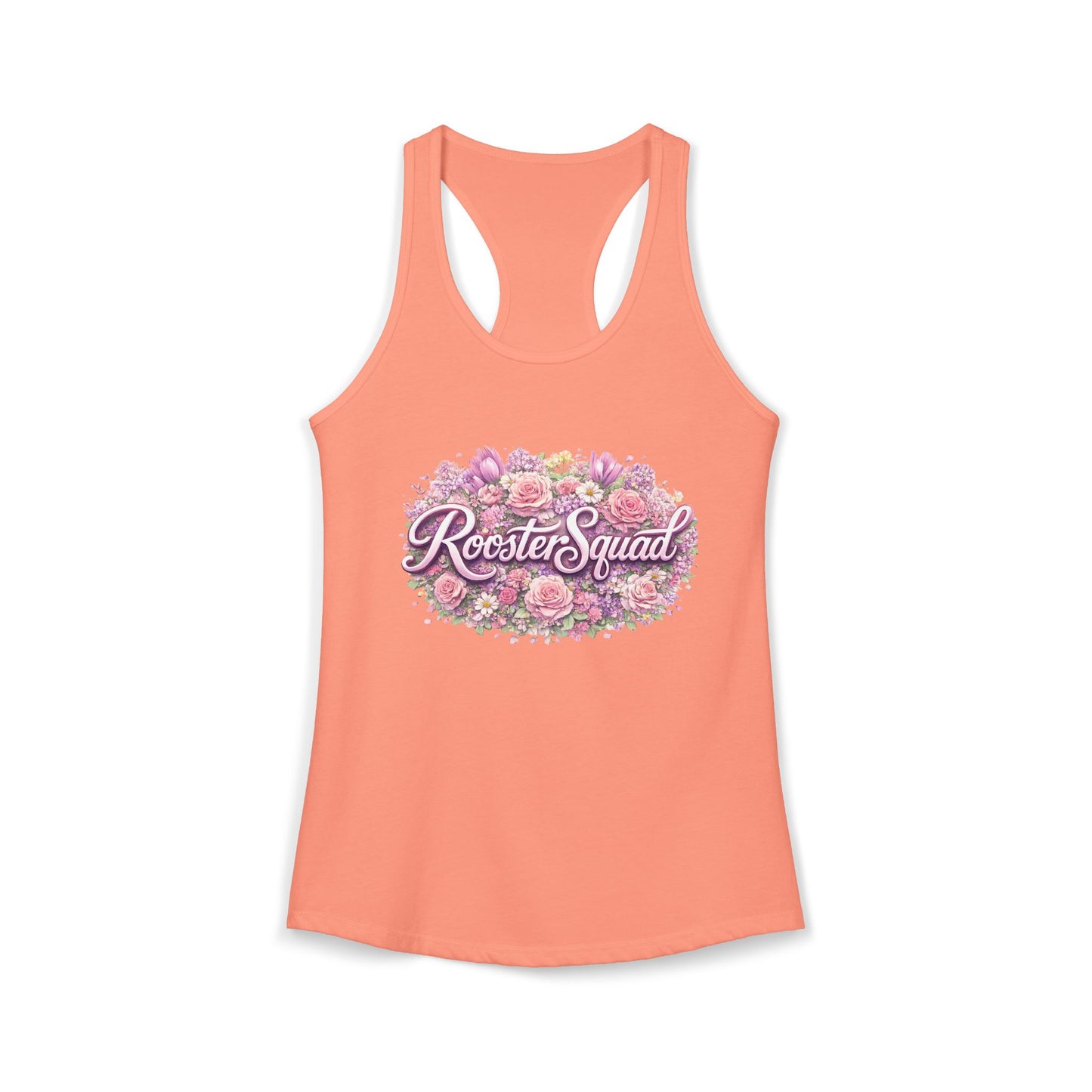 Roosters and Roses --Women's Ideal Racerback Tank