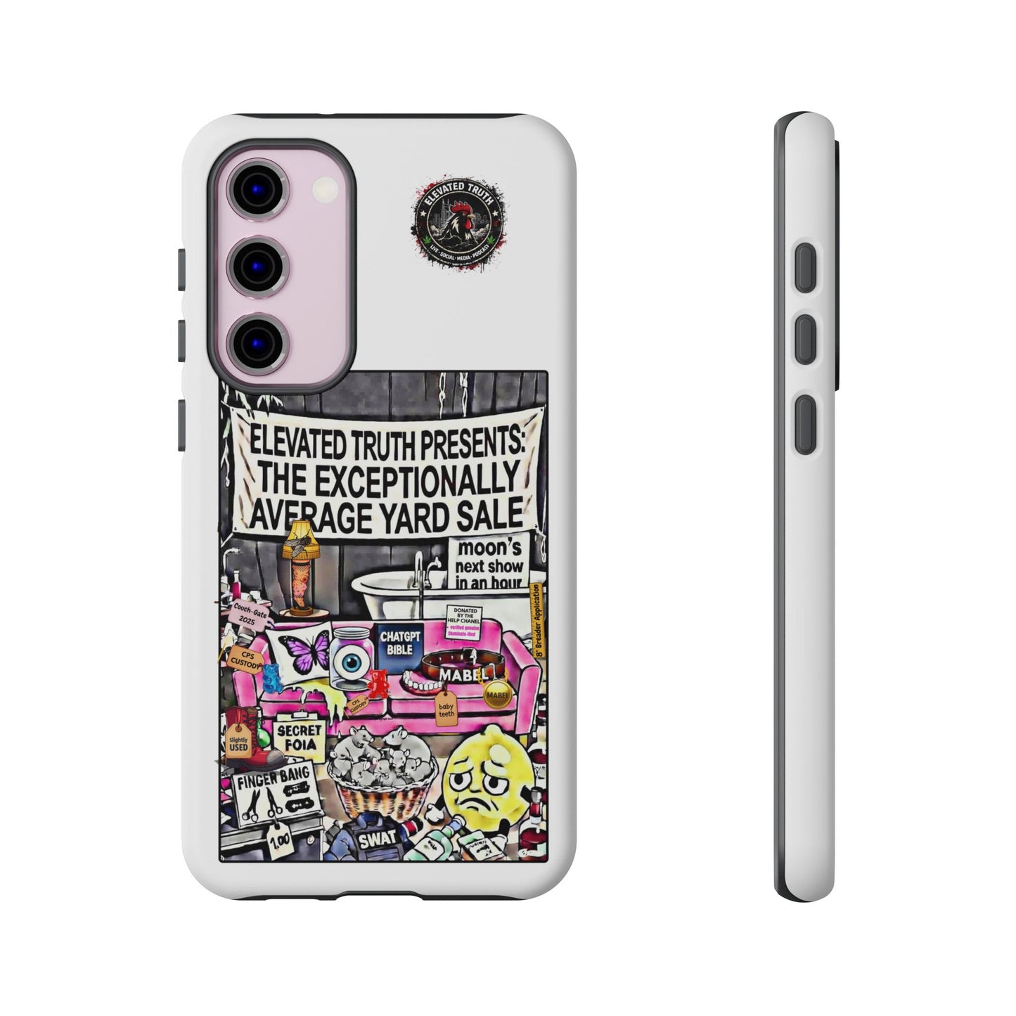 Phone Case — 'Elevated Truth Presents: The Exceptionally Average Yard Sale' Illustrated Design