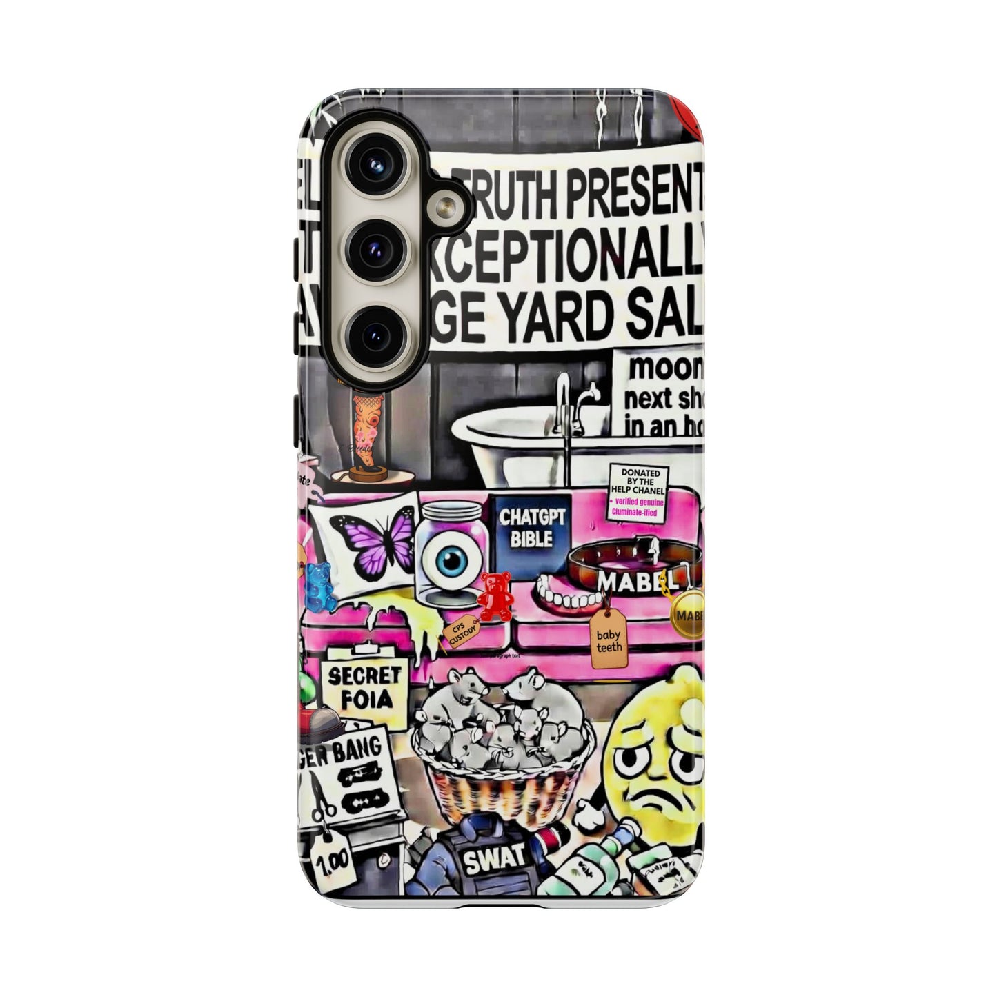 Full - 'Elevated Truth Presents: The Exceptionally Average Yard Sale' Illustrated Design