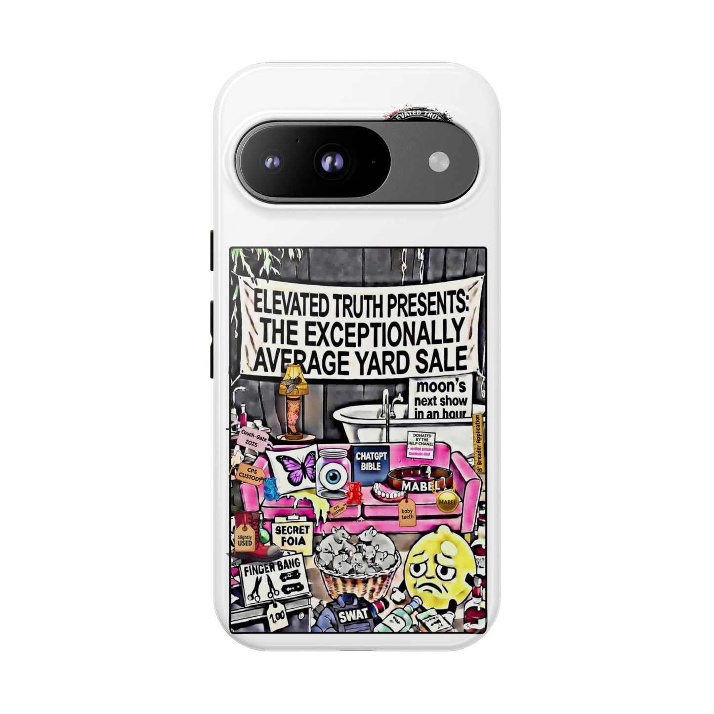 Phone Case — 'Elevated Truth Presents: The Exceptionally Average Yard Sale' Illustrated Design