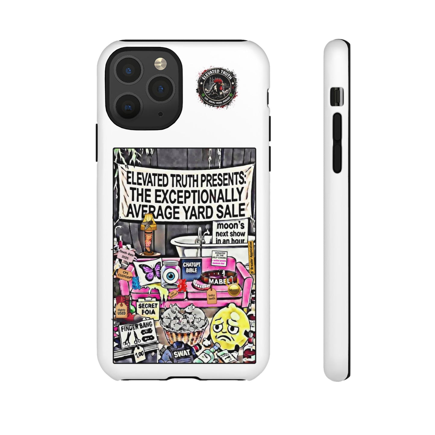 Phone Case — 'Elevated Truth Presents: The Exceptionally Average Yard Sale' Illustrated Design
