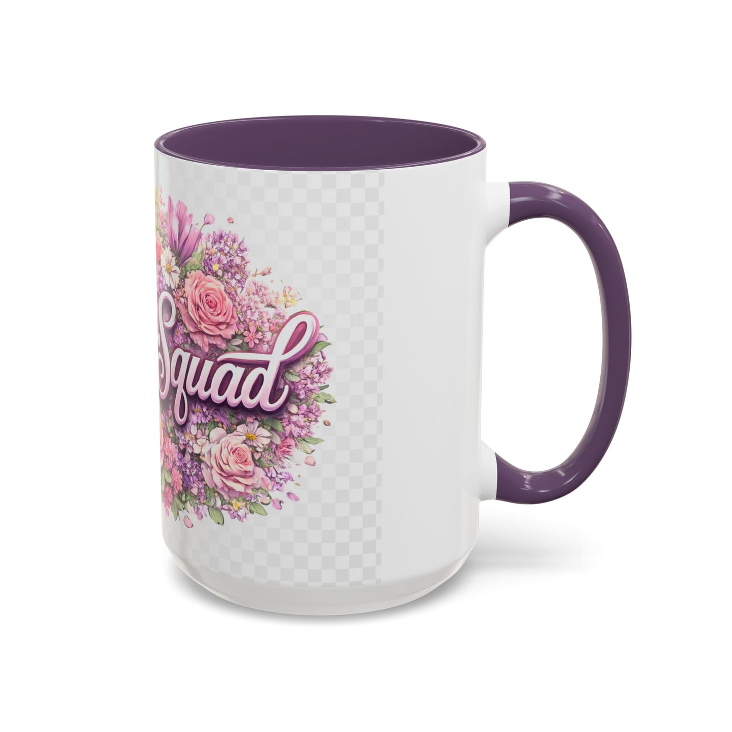 Rooster Squad Floral Accent Coffee Mug — Pink Rose Garden 11/15oz