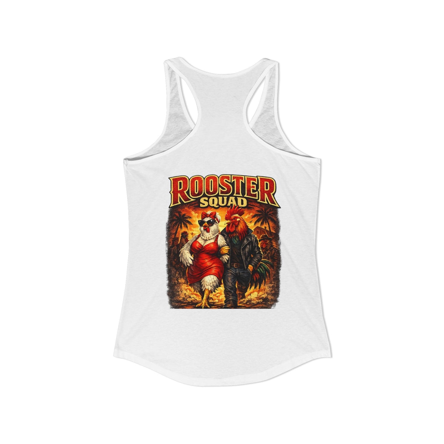 Big Hen Energy Rooster Squad Racerback Tank