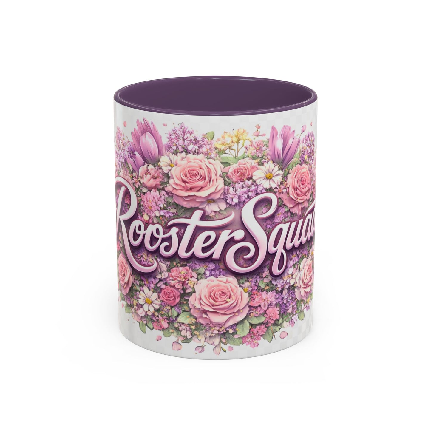 Rooster Squad Floral Accent Coffee Mug — Pink Rose Garden 11/15oz