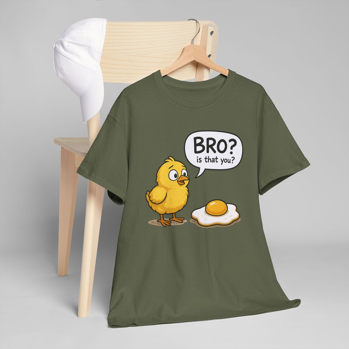 Funny Chick and Egg T‑Shirt — "Bro? Is That You?" Cute Novelty Tee