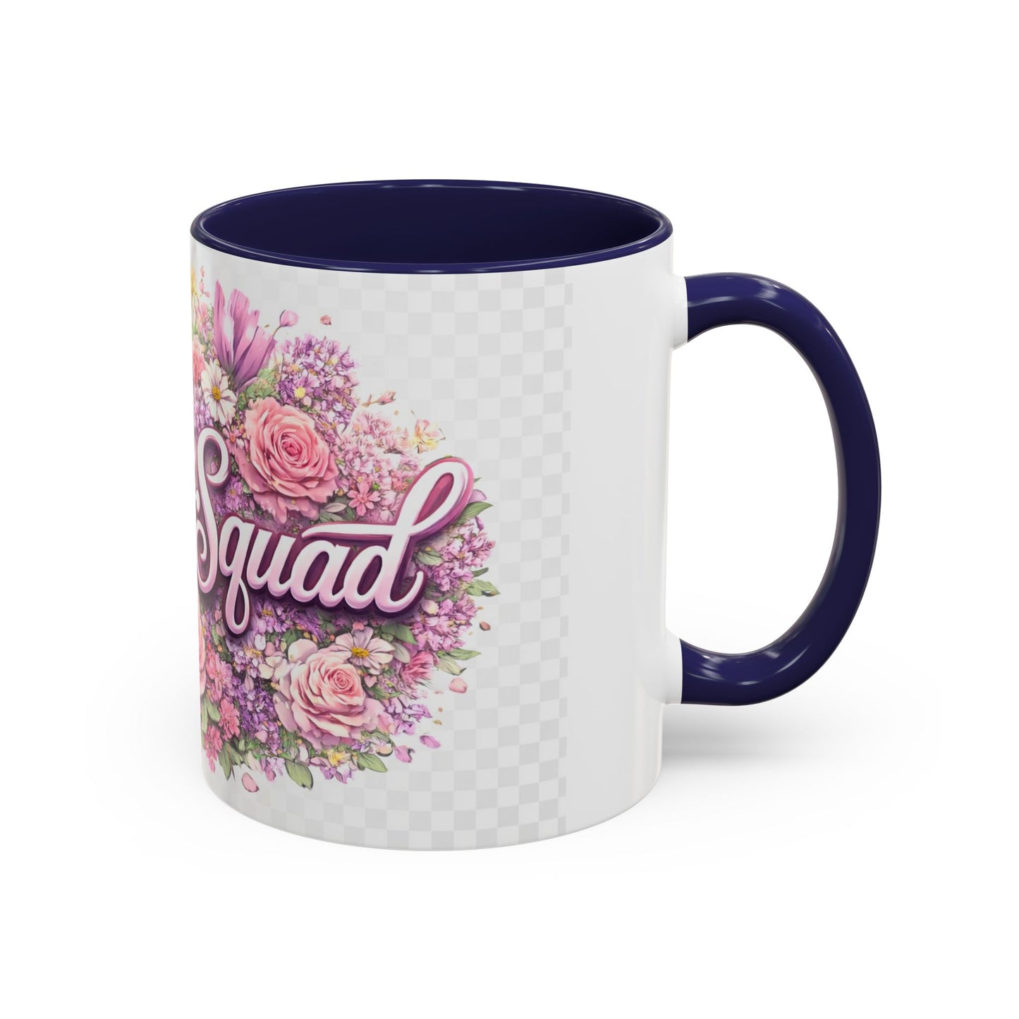 Rooster Squad Floral Accent Coffee Mug — Pink Rose Garden 11/15oz