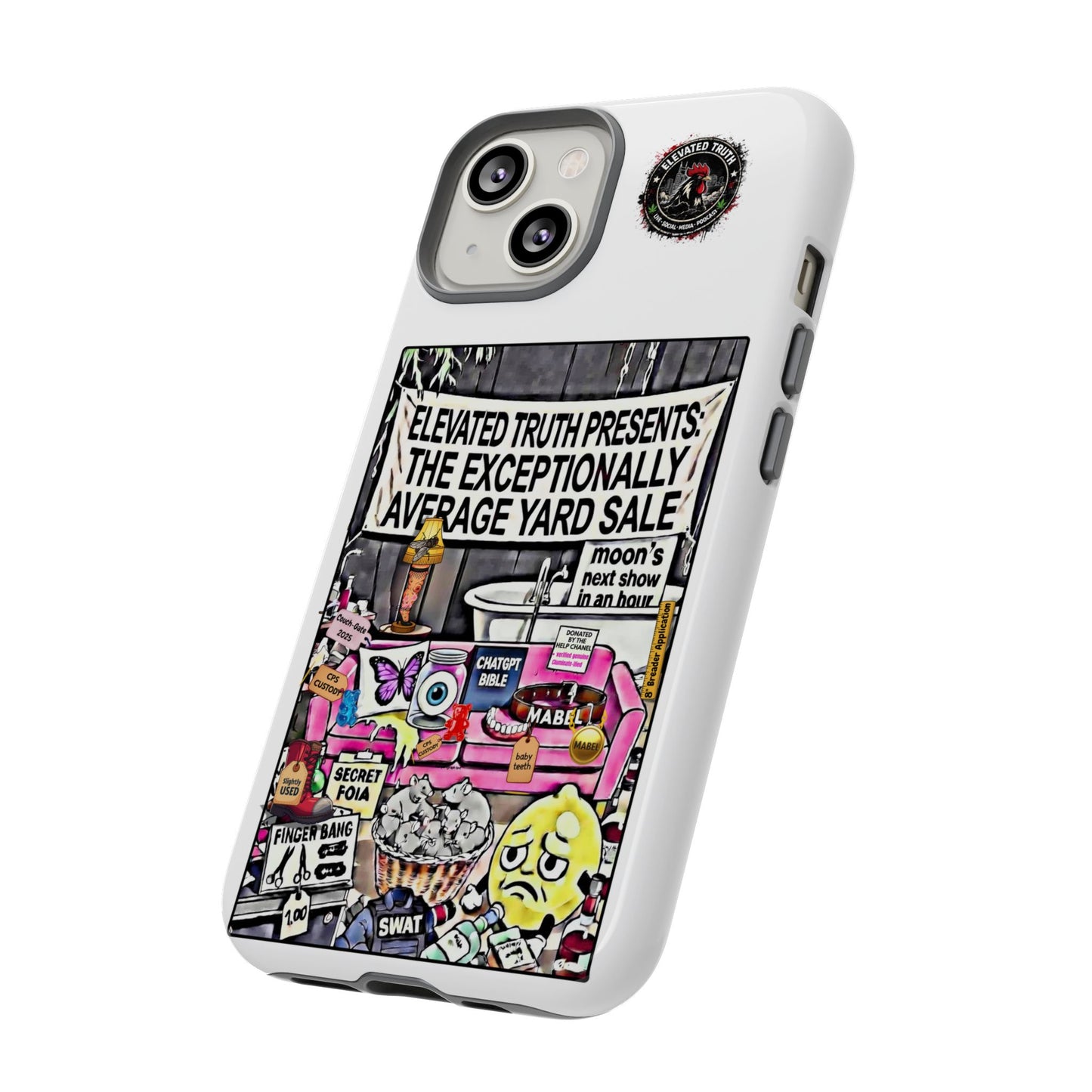 Phone Case — 'Elevated Truth Presents: The Exceptionally Average Yard Sale' Illustrated Design