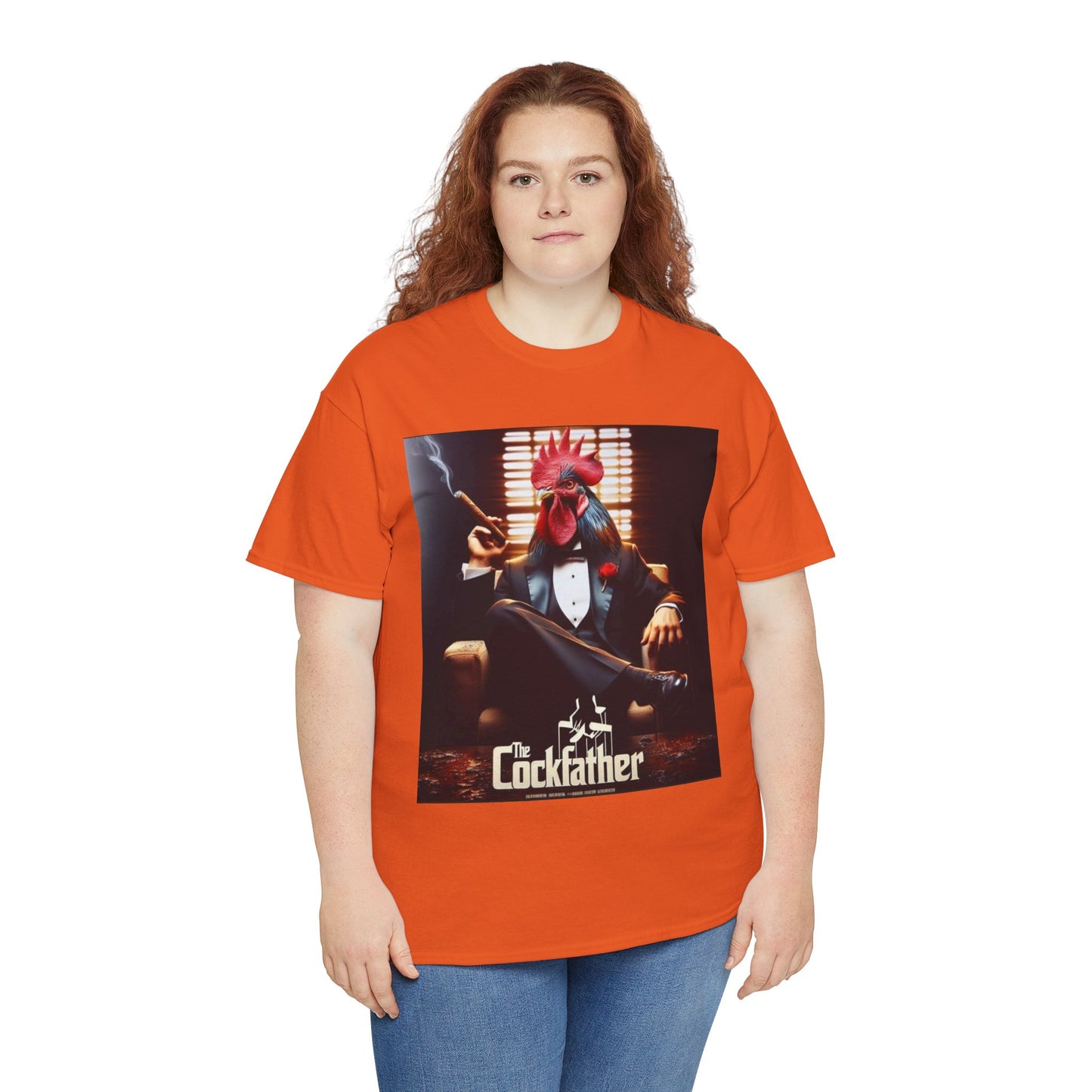 Cockfather Graphic Tee — Funny Rooster Mafia T-Shirt