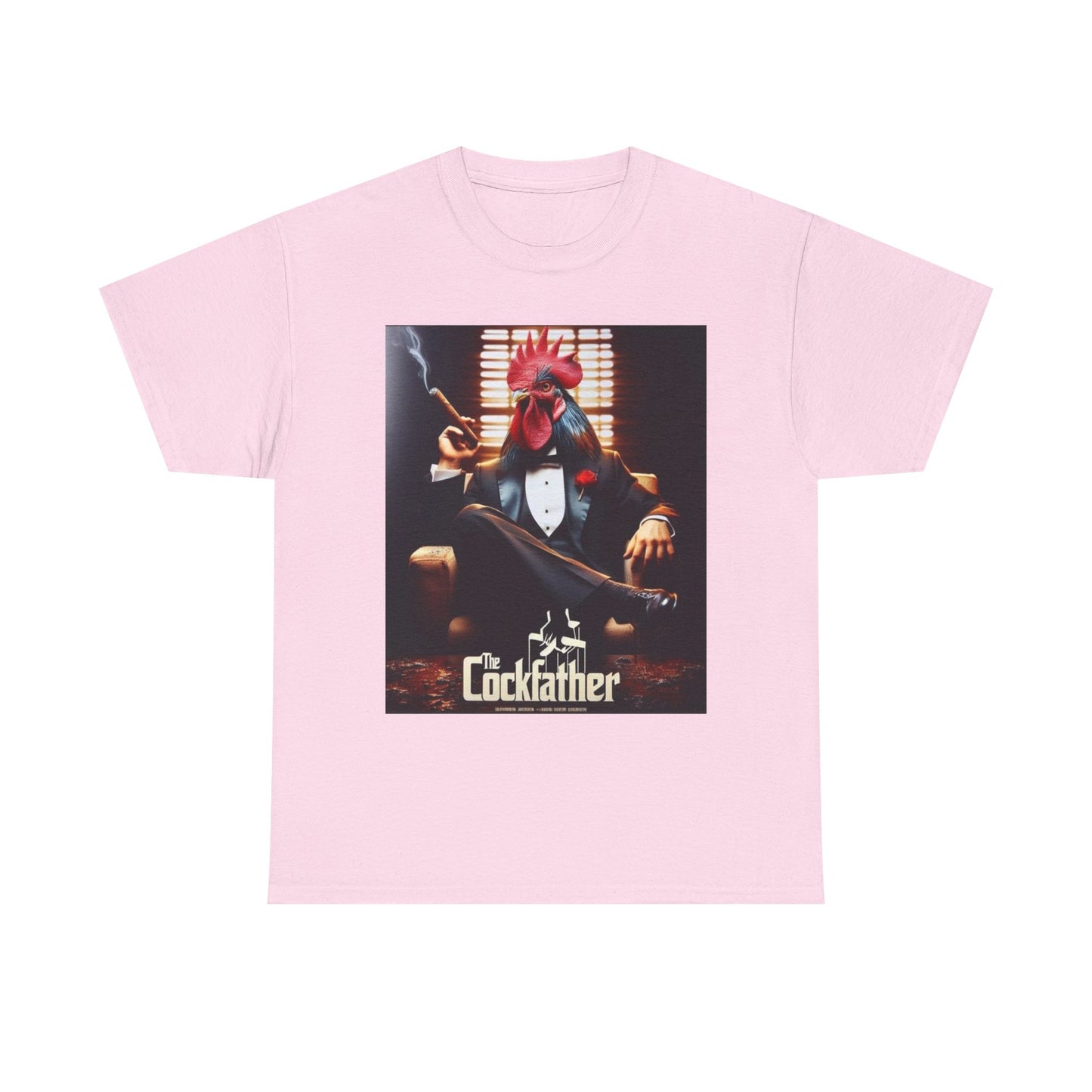 Cockfather Graphic Tee — Funny Rooster Mafia T-Shirt