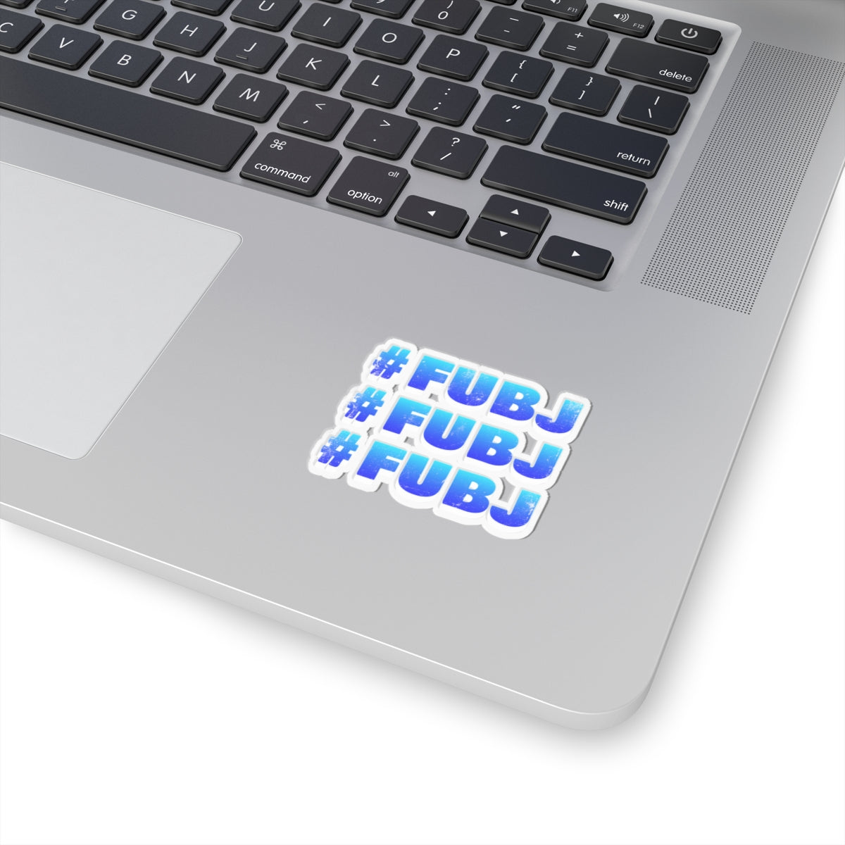 #FUBJ -Kiss-Cut Sticker Pack — Blue Ombre Hashtag Laptop Decal