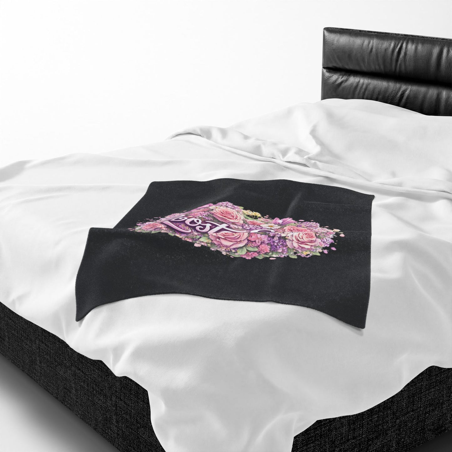 Rooster Squad Floral Velveteen Plush Blanket