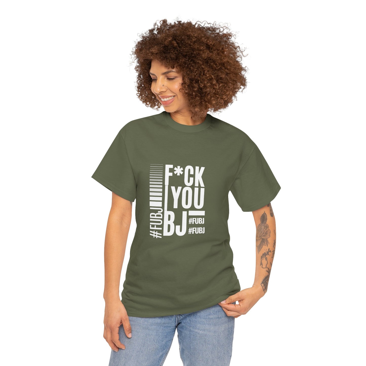 Funny Bold Fashion Tee — "What You Want to say #FUBJ Bold Fashionably" Graphic T-Shirt