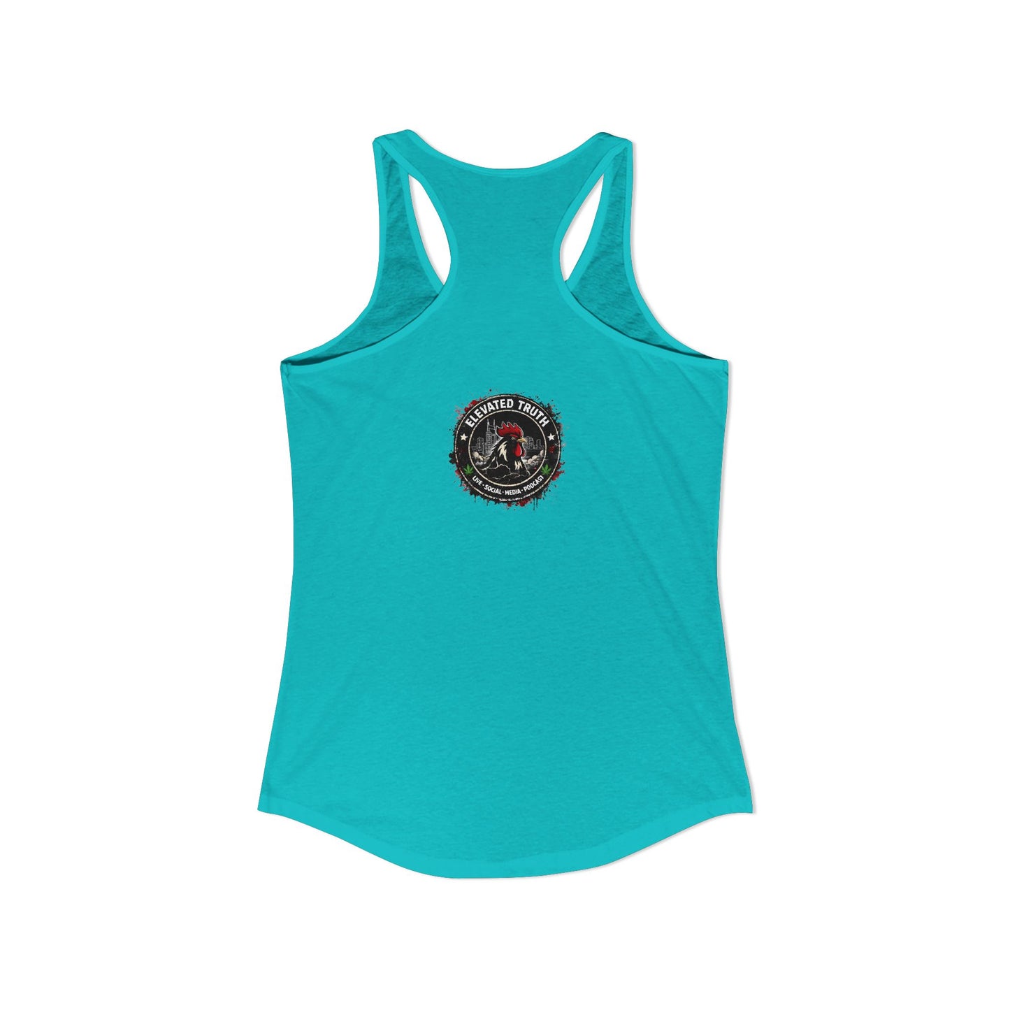 Roosters and Roses --Women's Ideal Racerback Tank