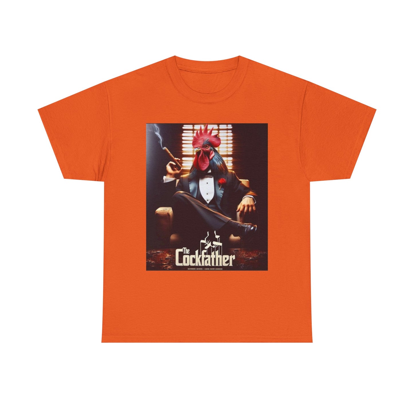 Cockfather Graphic Tee — Funny Rooster Mafia T-Shirt