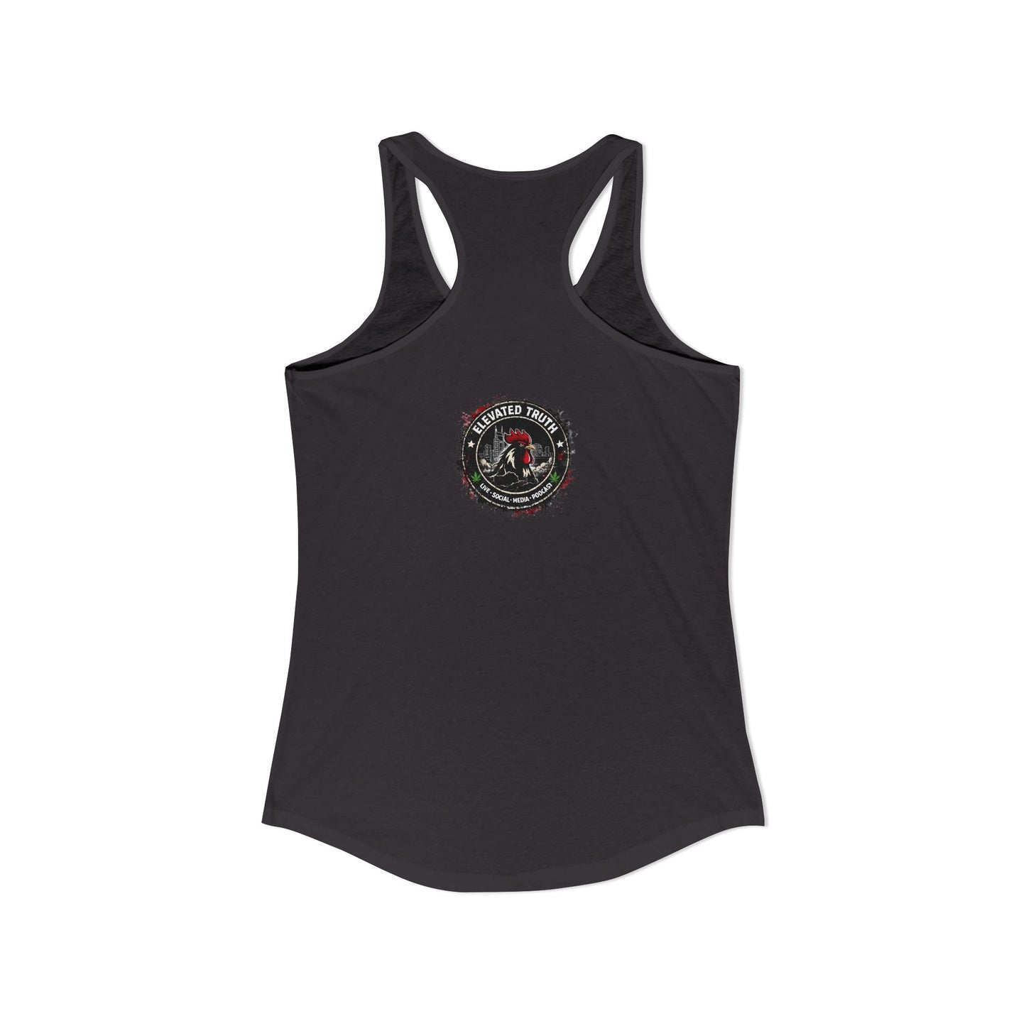 Roosters and Roses --Women's Ideal Racerback Tank
