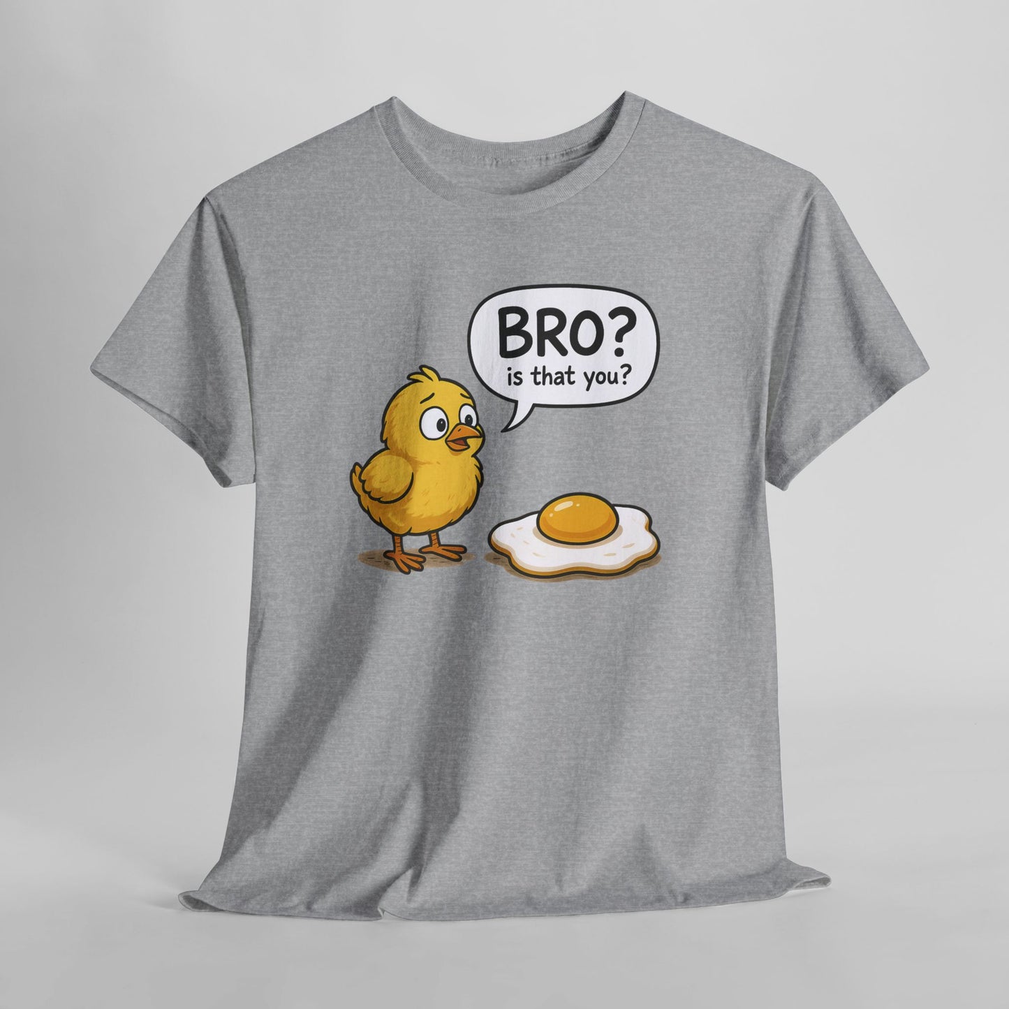 Funny Chick and Egg T‑Shirt — "Bro? Is That You?" Cute Novelty Tee
