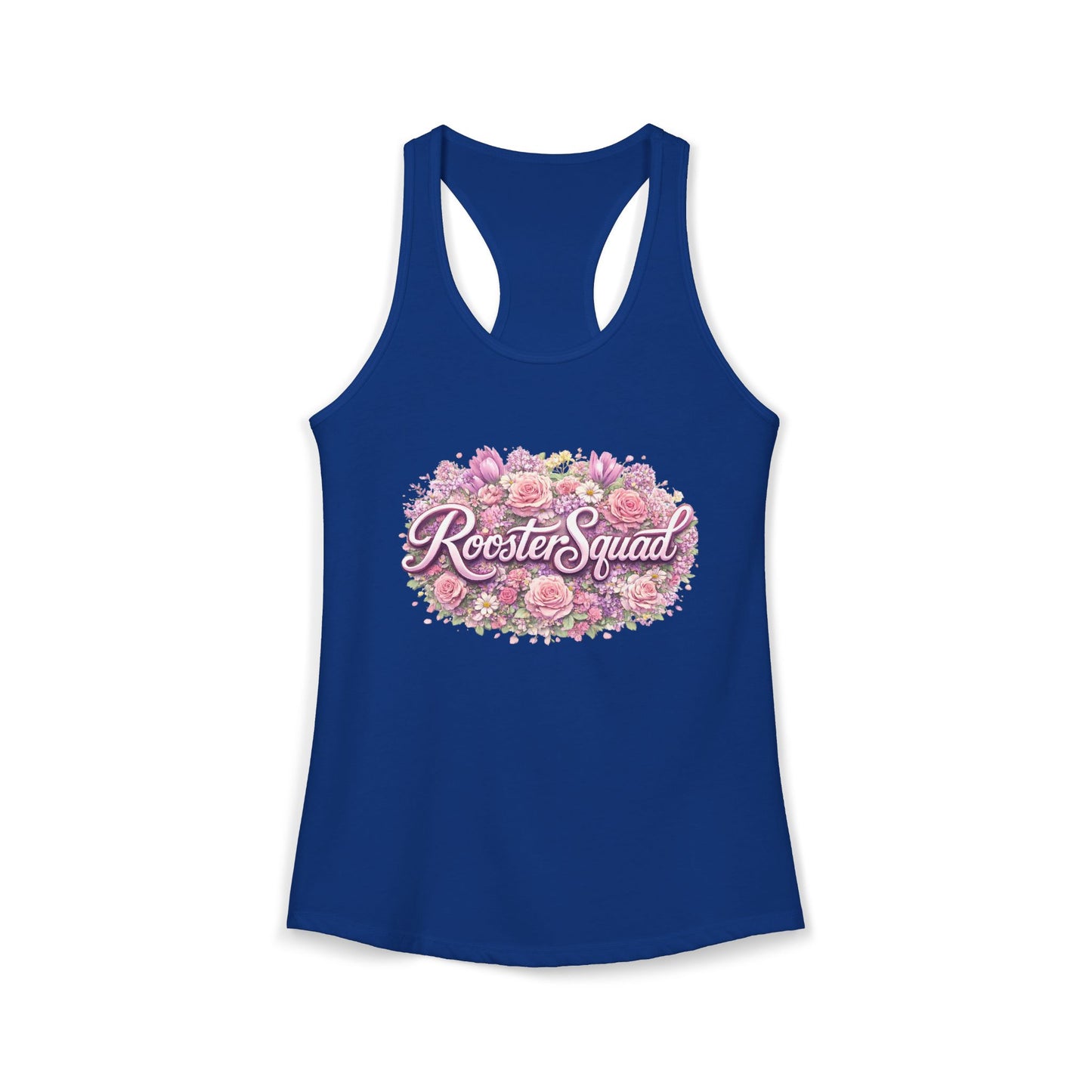 Roosters and Roses --Women's Ideal Racerback Tank
