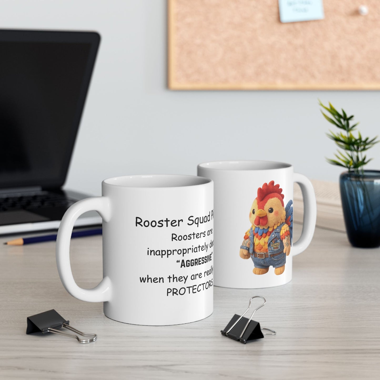 Rooster Pledge Ceramic Mug – Inspirational Farmhouse Coffee Cup (11oz, 15oz)