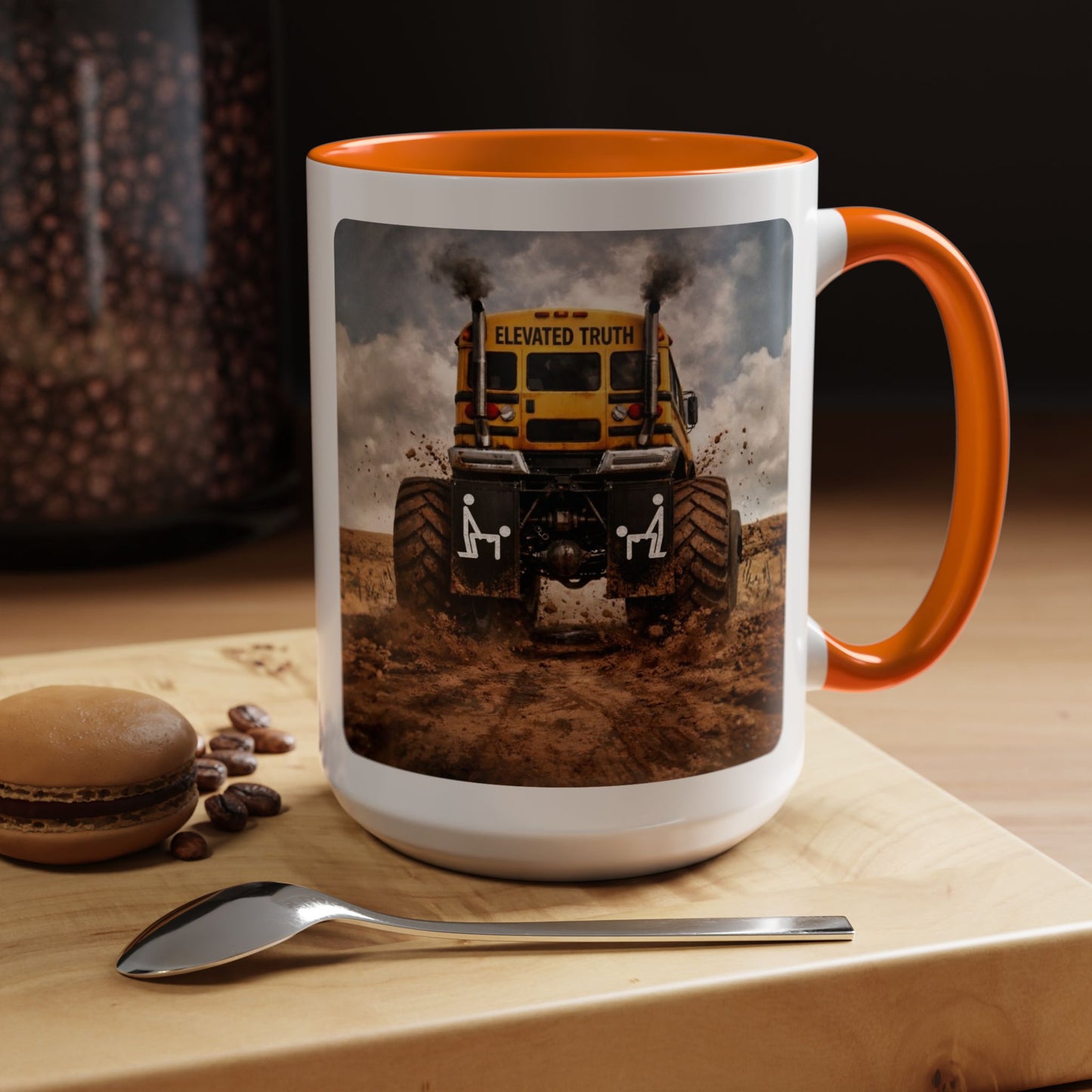ELEVATED TRUTH MONSTER BUS Coffee Mug — 'Elevated Truth'  SAVING THE STREETS Gift (11/15 oz)