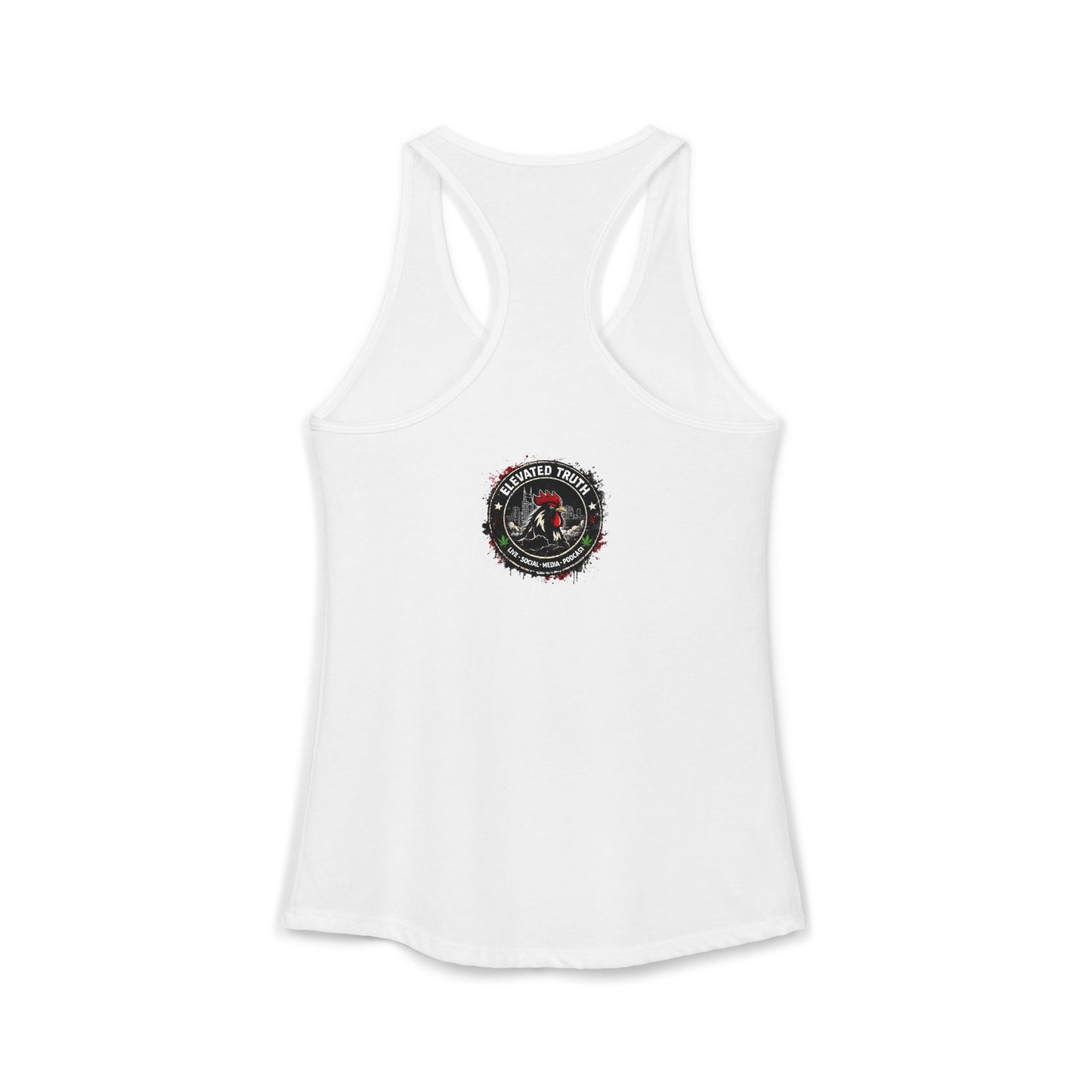 Roosters and Roses --Women's Ideal Racerback Tank