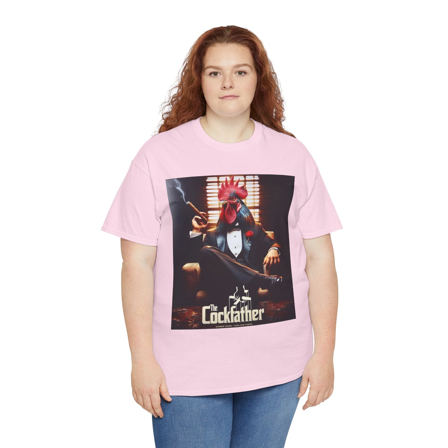 Cockfather Graphic Tee — Funny Rooster Mafia T-Shirt