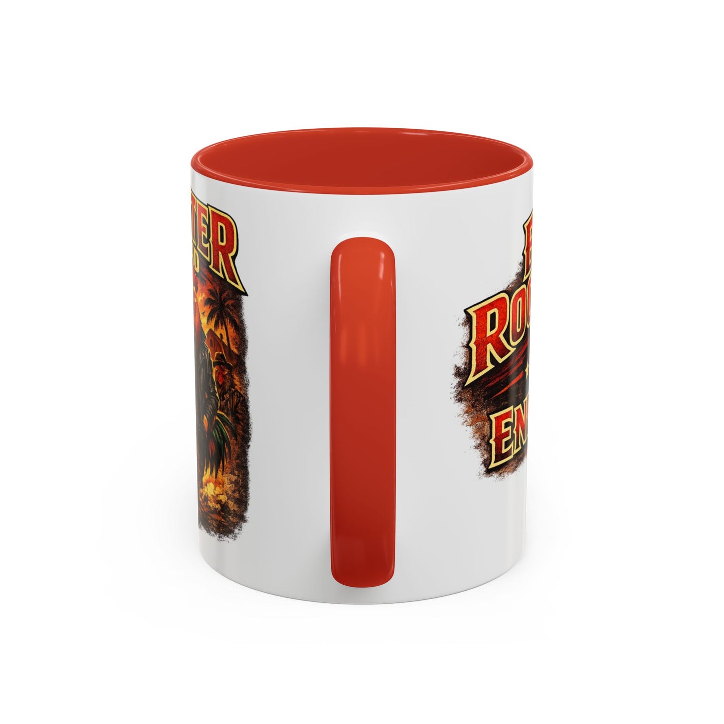 BIG ROOSTER ENERGY: Rooster Squad Coffee Mug – Retro Tropical Rooster Couple Accent Mug (11/15oz)