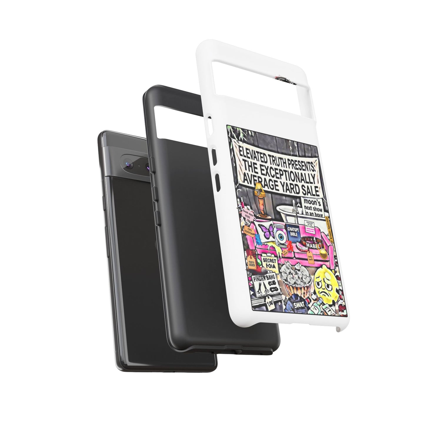 Phone Case — 'Elevated Truth Presents: The Exceptionally Average Yard Sale' Illustrated Design