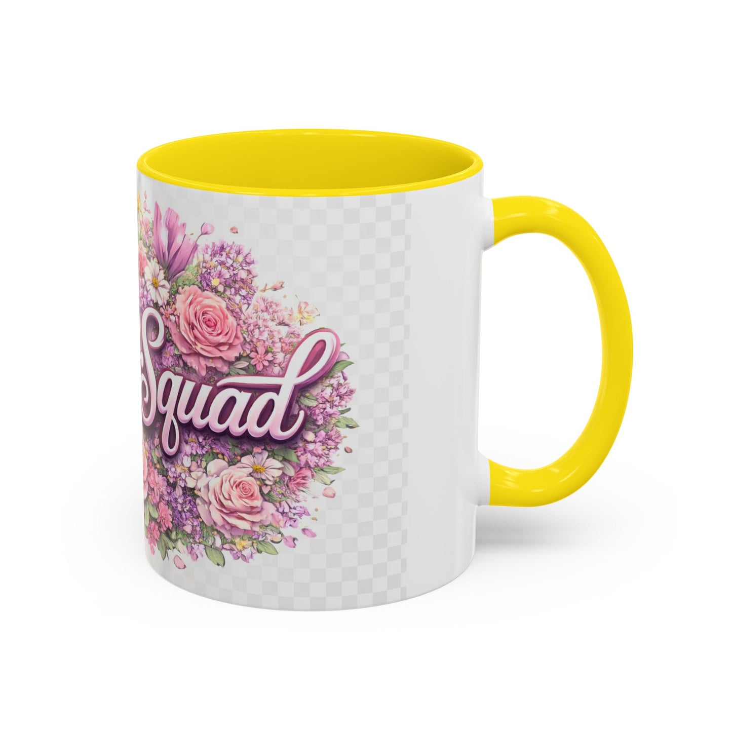 Rooster Squad Floral Accent Coffee Mug — Pink Rose Garden 11/15oz