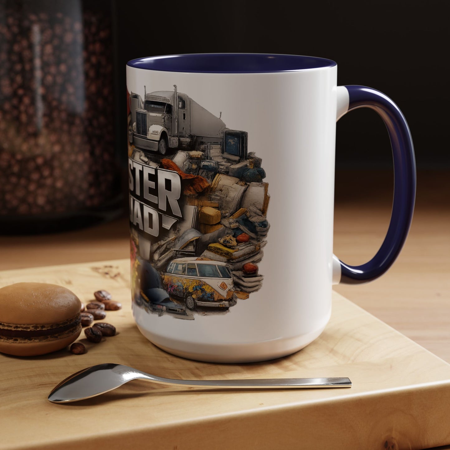 Rooster Squad Accent Coffee Mug — 'Rooster Squad, Loud and Proud' Bright Ceramic Mug