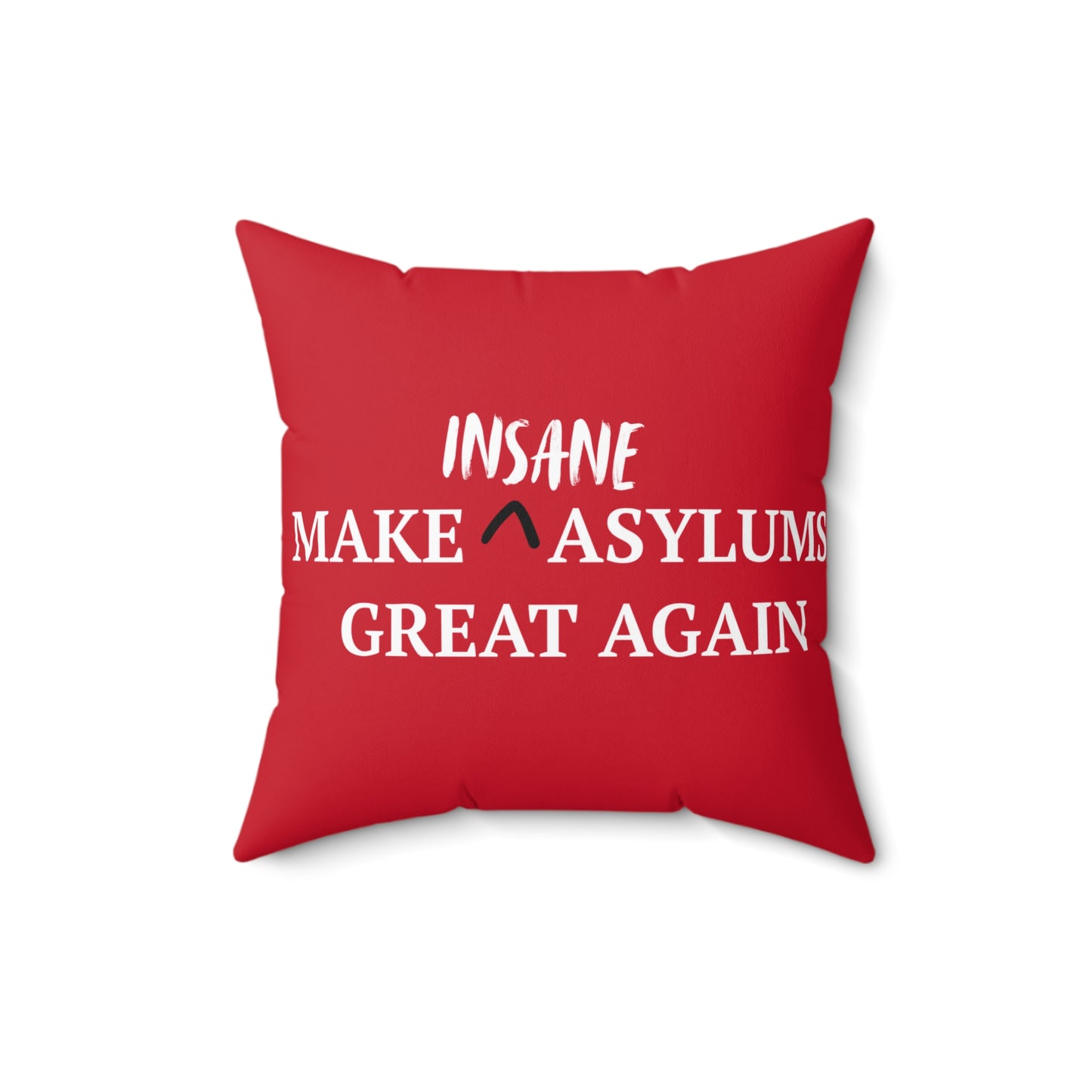 “Make Insane Asylums Great Again” Statement Throw Pillow