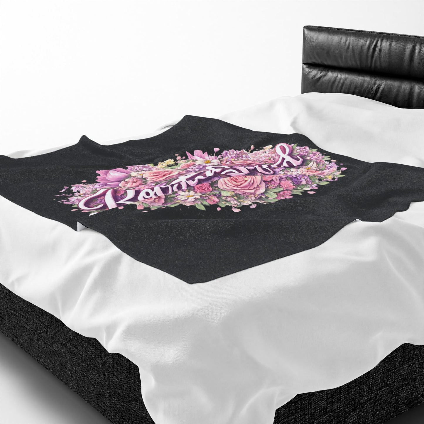 Rooster Squad Floral Velveteen Plush Blanket