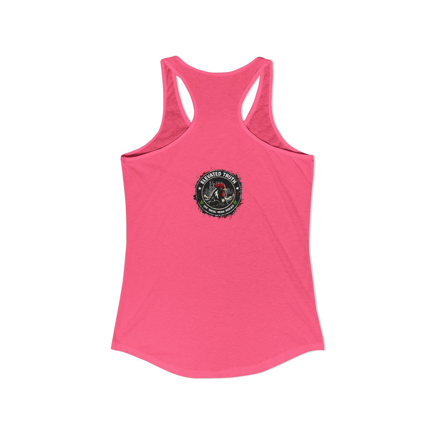 Roosters and Roses --Women's Ideal Racerback Tank