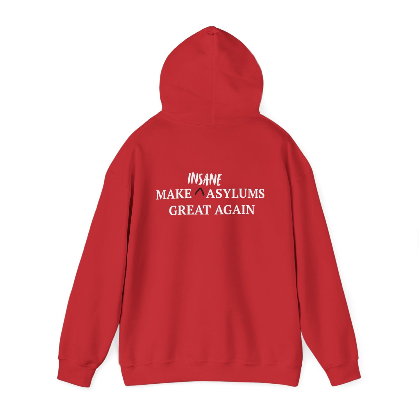 Make Insane Asylum Great Again Hoodie — Funny Political Parody Sweatshirt