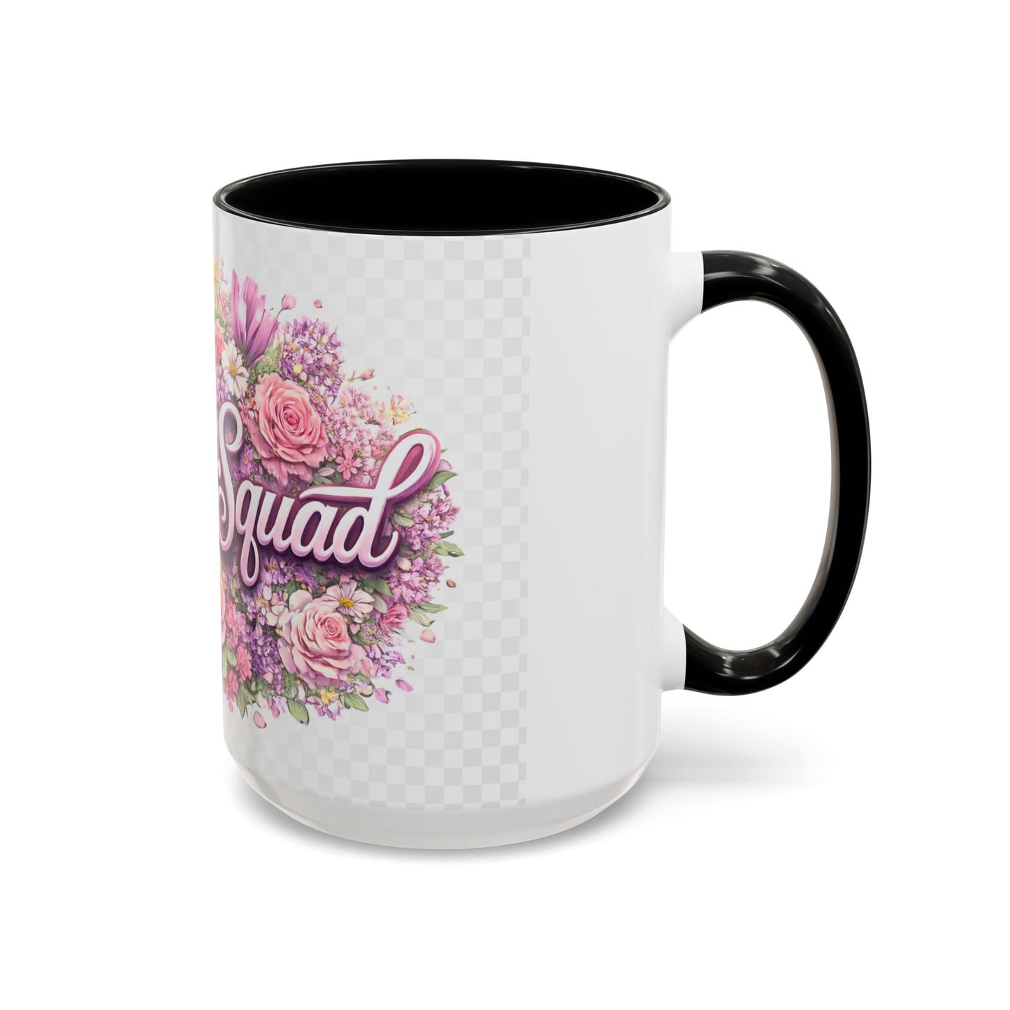 Rooster Squad Floral Accent Coffee Mug — Pink Rose Garden 11/15oz