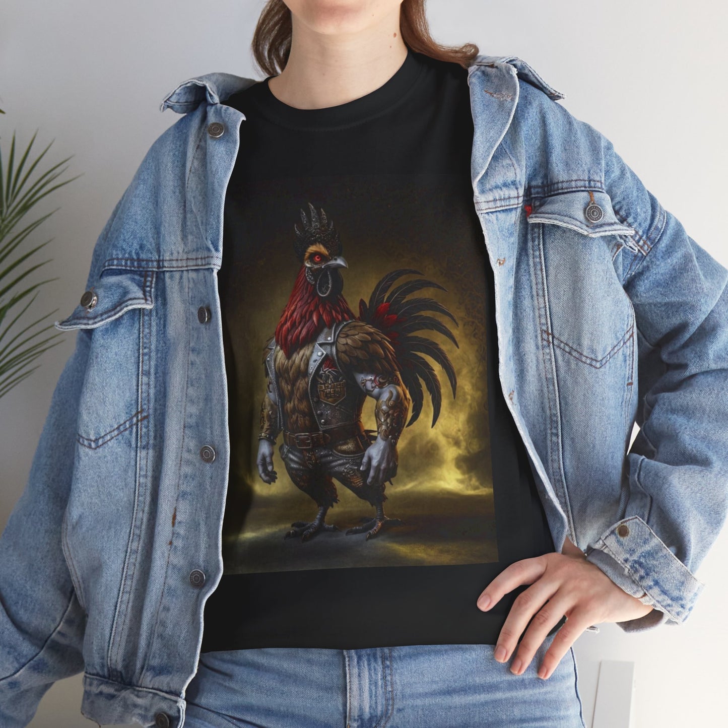 Rooster Warrior (Truth's  #7 Personality)     T-Shirt — Fierce Fantasy Rooster Art Tee
