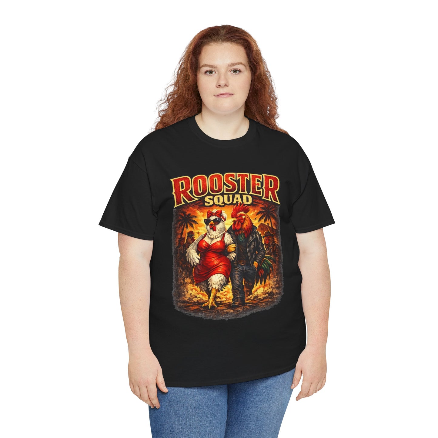 BIG HEN ENERGY: Rooster Squad  Official Tee — 'Big Hen Energy' Vintage Farm Animal Graphic T-Shirt