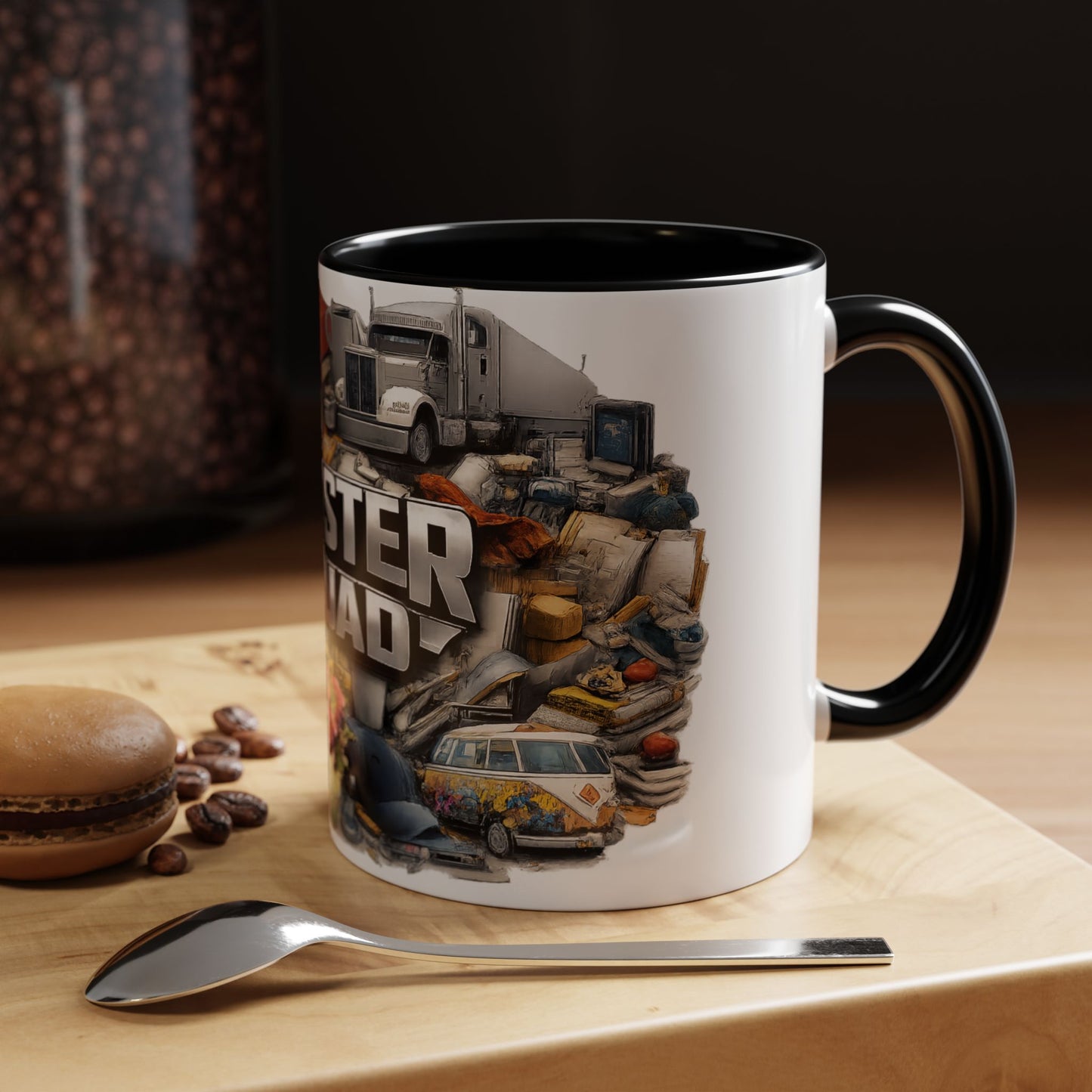 Rooster Squad Accent Coffee Mug — 'Rooster Squad, Loud and Proud' Bright Ceramic Mug