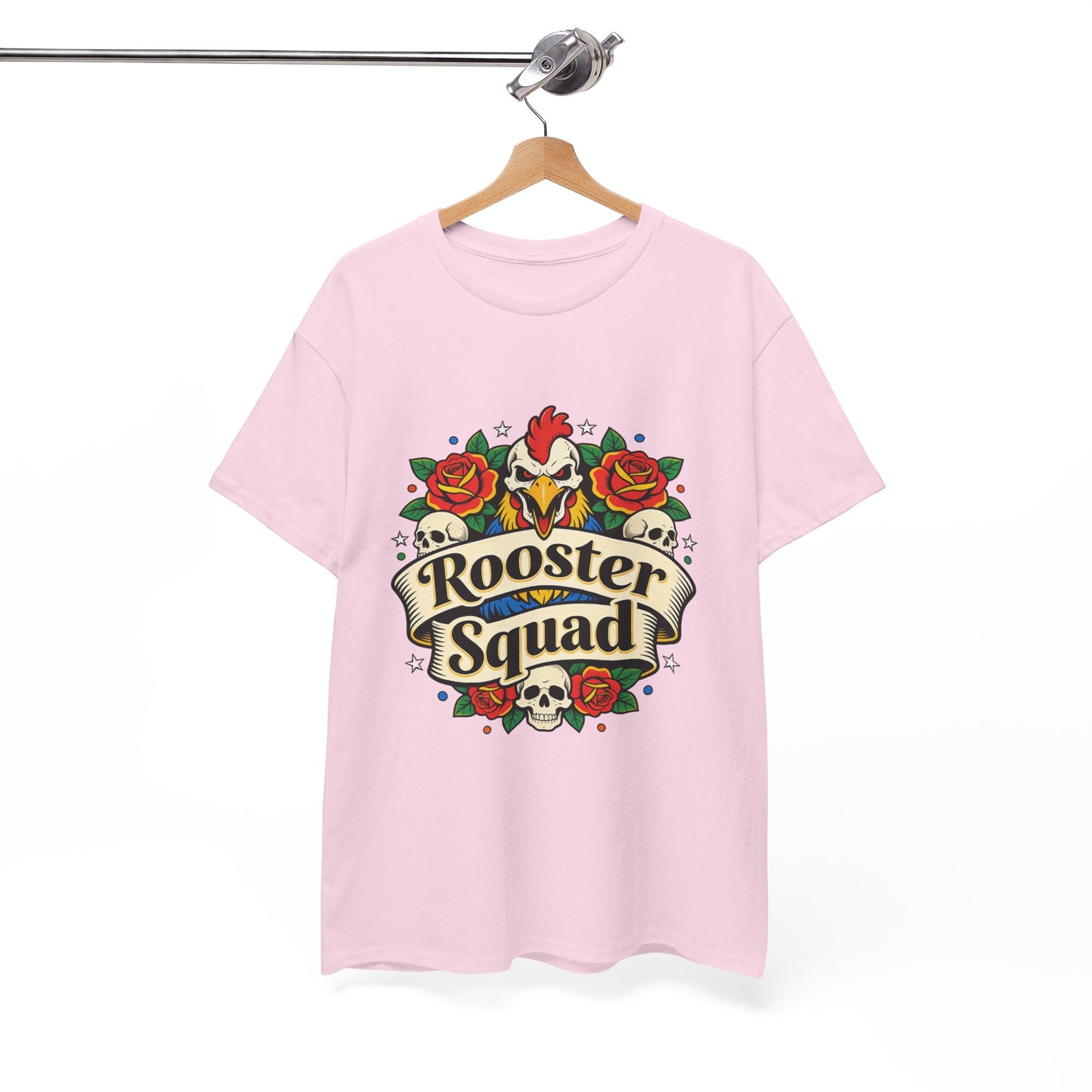 Rooster Squad T-Shirt — Vintage Tattoo Floral Rooster Tee