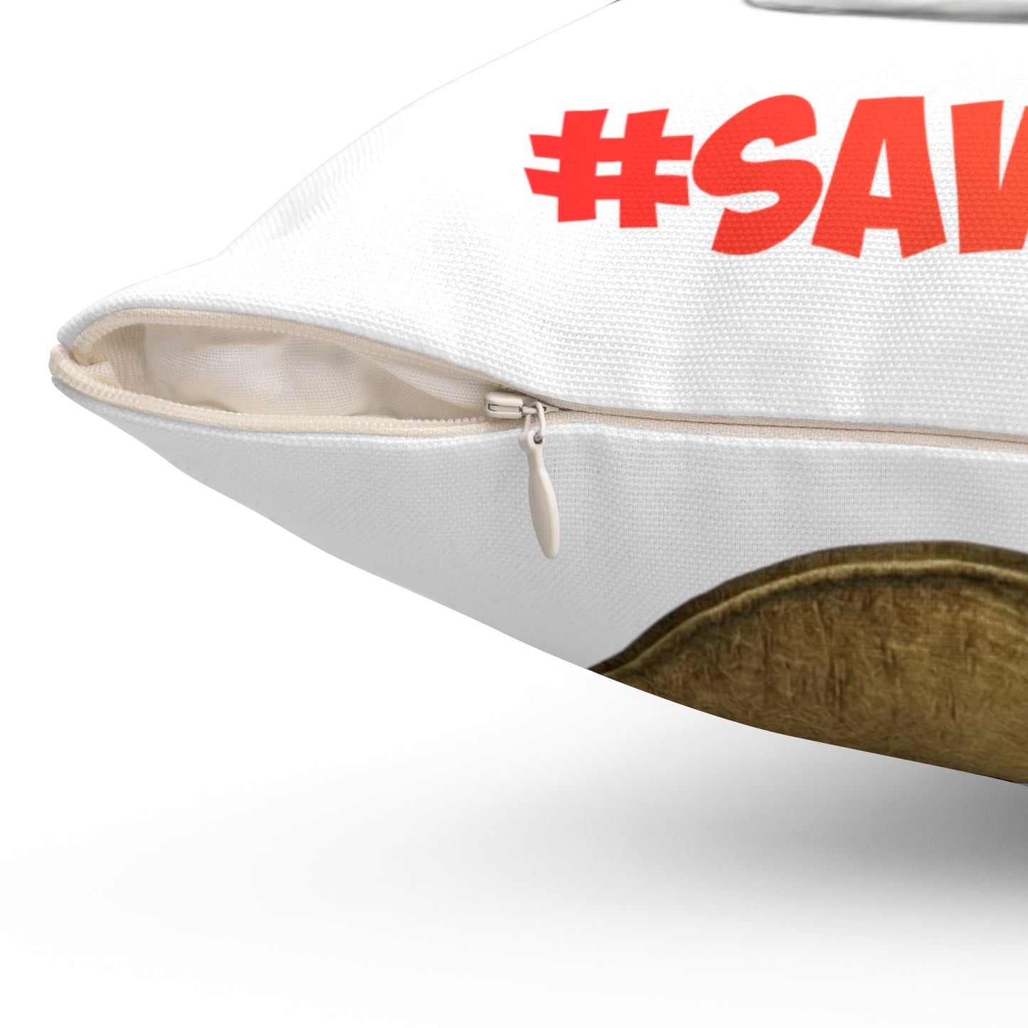 Cute #SAVEMABLE Throw Pillow — “You Had Me at 8" Tuxedo Cat with #SaveMable