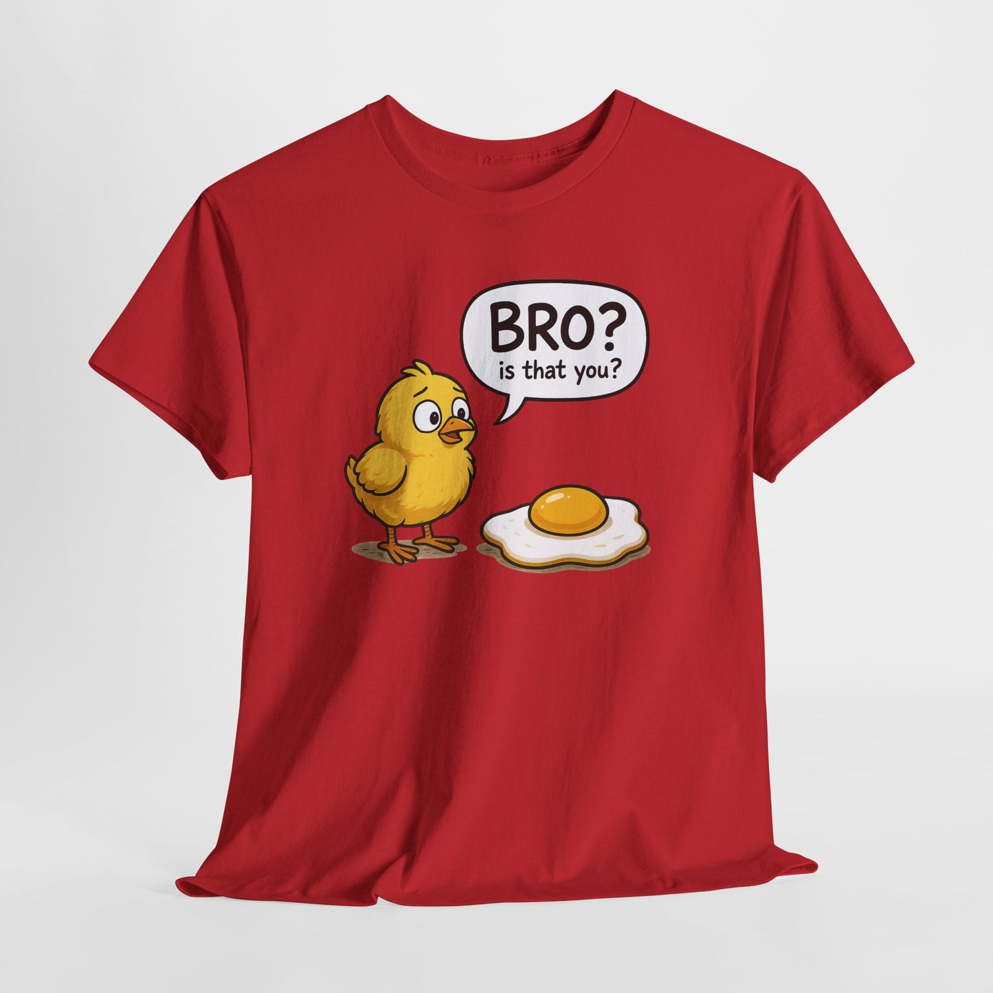 Funny Chick and Egg T‑Shirt — "Bro? Is That You?" Cute Novelty Tee