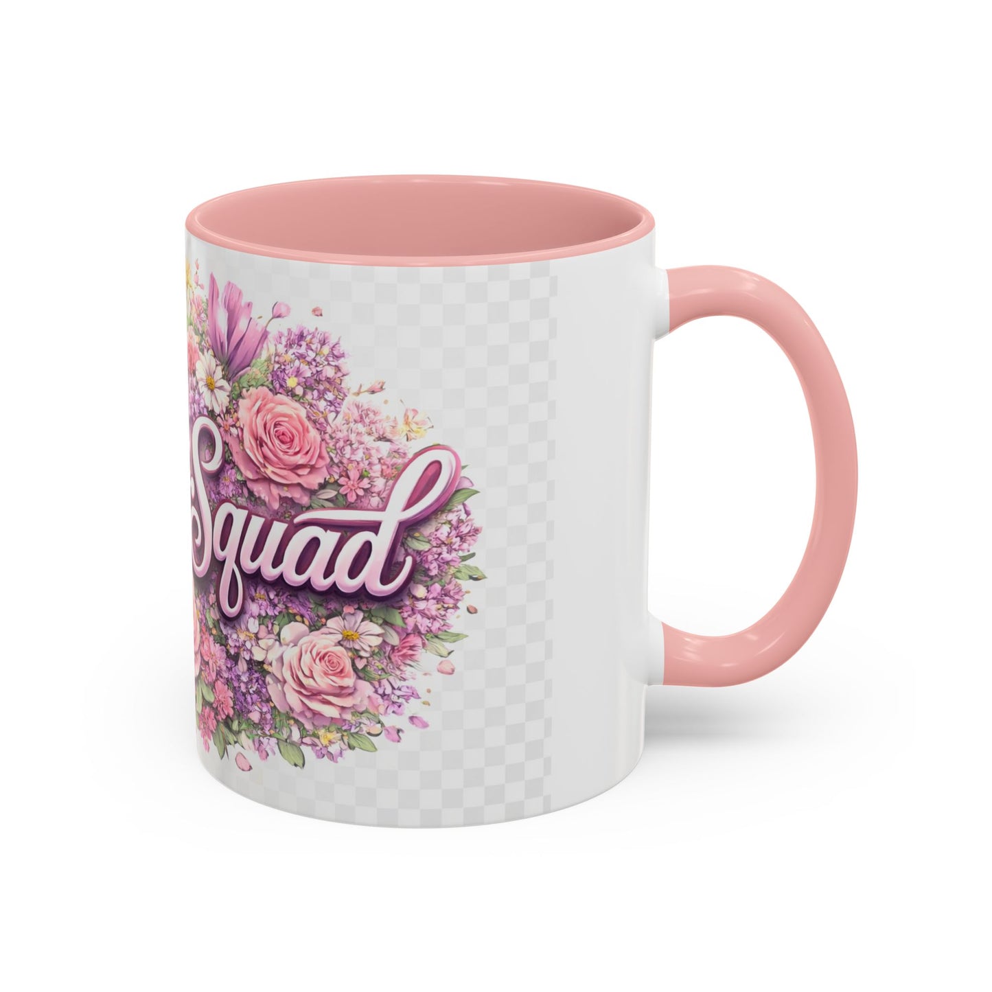 Rooster Squad Floral Accent Coffee Mug — Pink Rose Garden 11/15oz