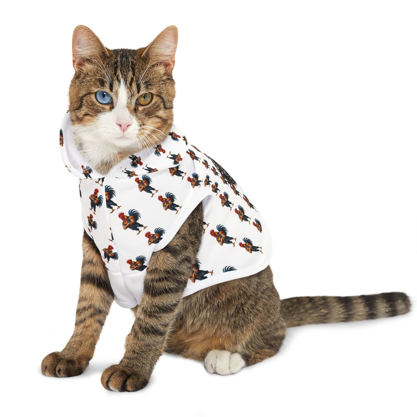 Elevated Truth Rooster All-Over Print Pet Hoodie