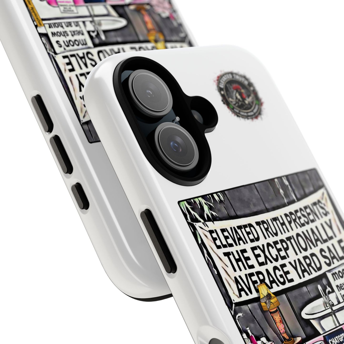Phone Case — 'Elevated Truth Presents: The Exceptionally Average Yard Sale' Illustrated Design