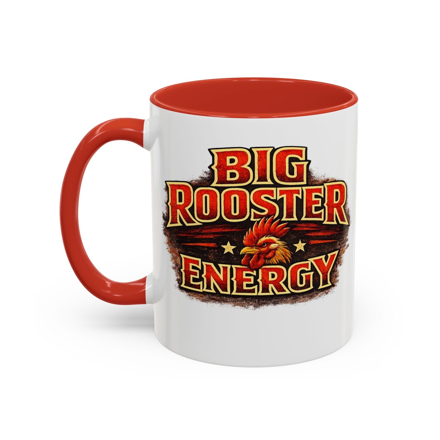 BIG ROOSTER ENERGY: Rooster Squad Coffee Mug – Retro Tropical Rooster Couple Accent Mug (11/15oz)