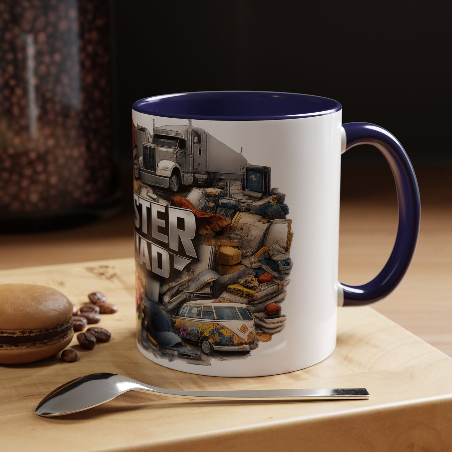 Rooster Squad Accent Coffee Mug — 'Rooster Squad, Loud and Proud' Bright Ceramic Mug