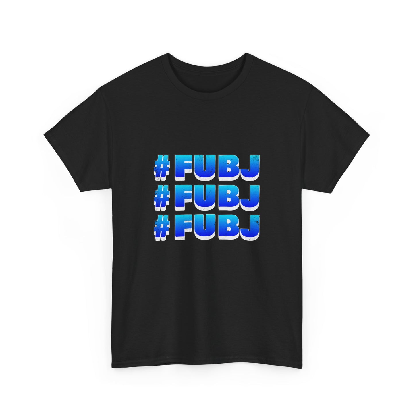 #FUBJ Funny 3D Blue Lettering T-Shirt — Say It With Your Whole Chest