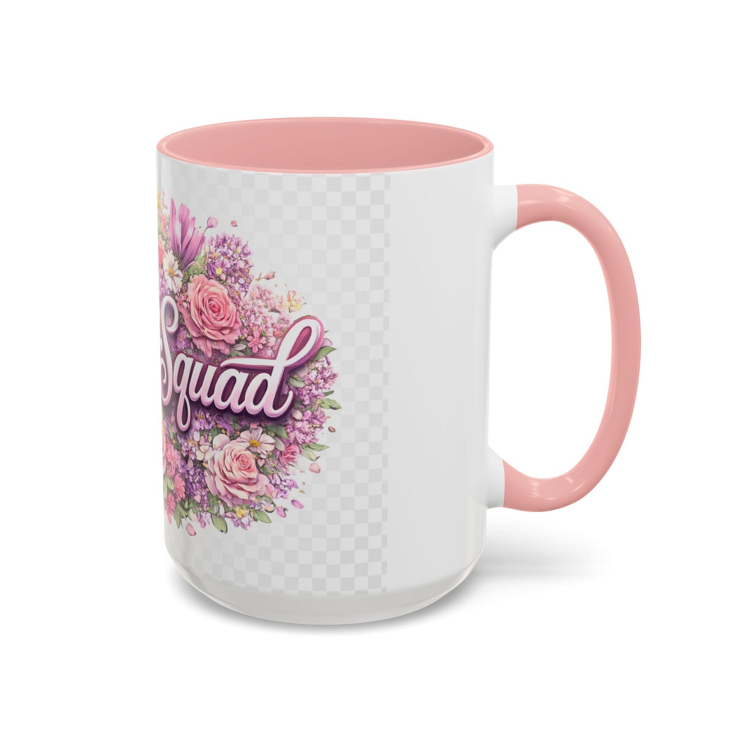Rooster Squad Floral Accent Coffee Mug — Pink Rose Garden 11/15oz