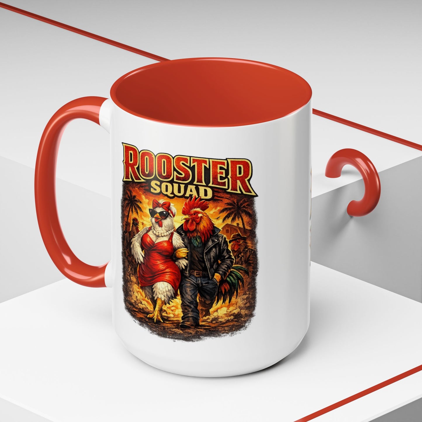 Rooster Squad Coffee Mug — “Big Hen Energy” Funny Farm Chicken Gift