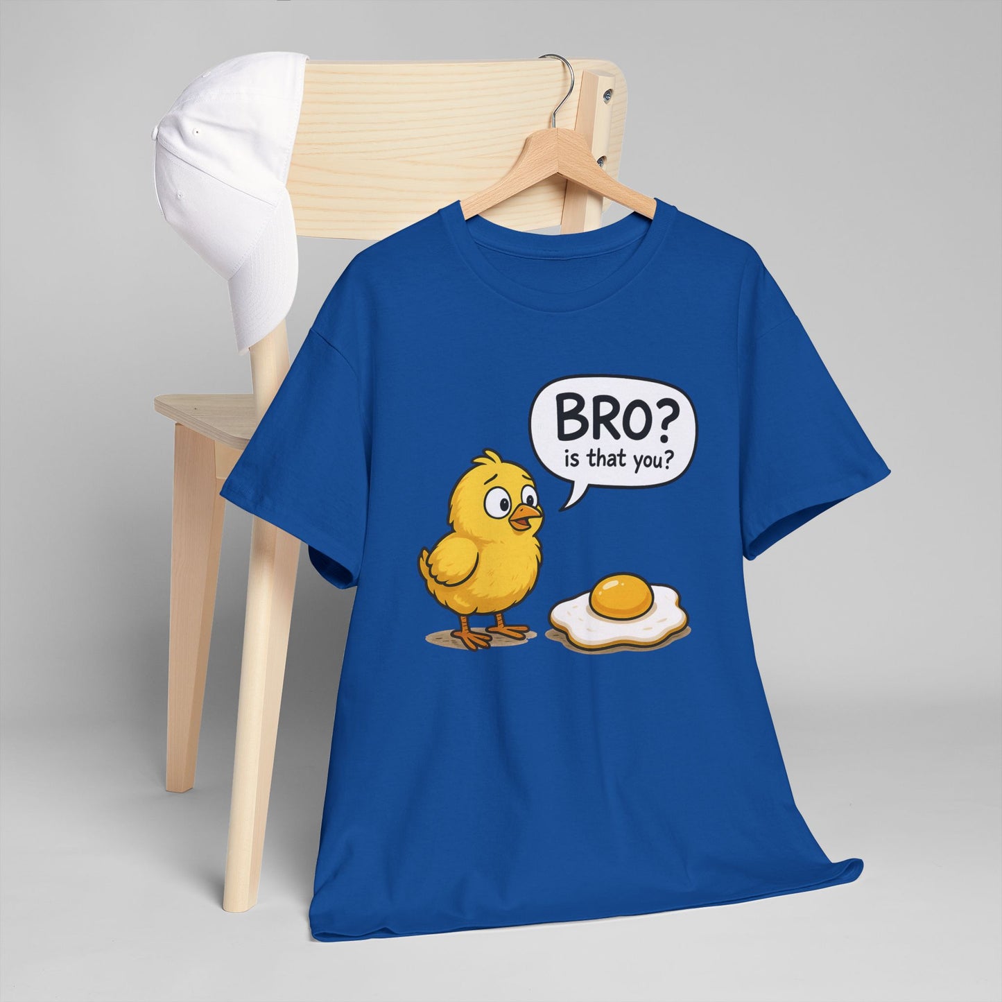 Funny Chick and Egg T‑Shirt — "Bro? Is That You?" Cute Novelty Tee