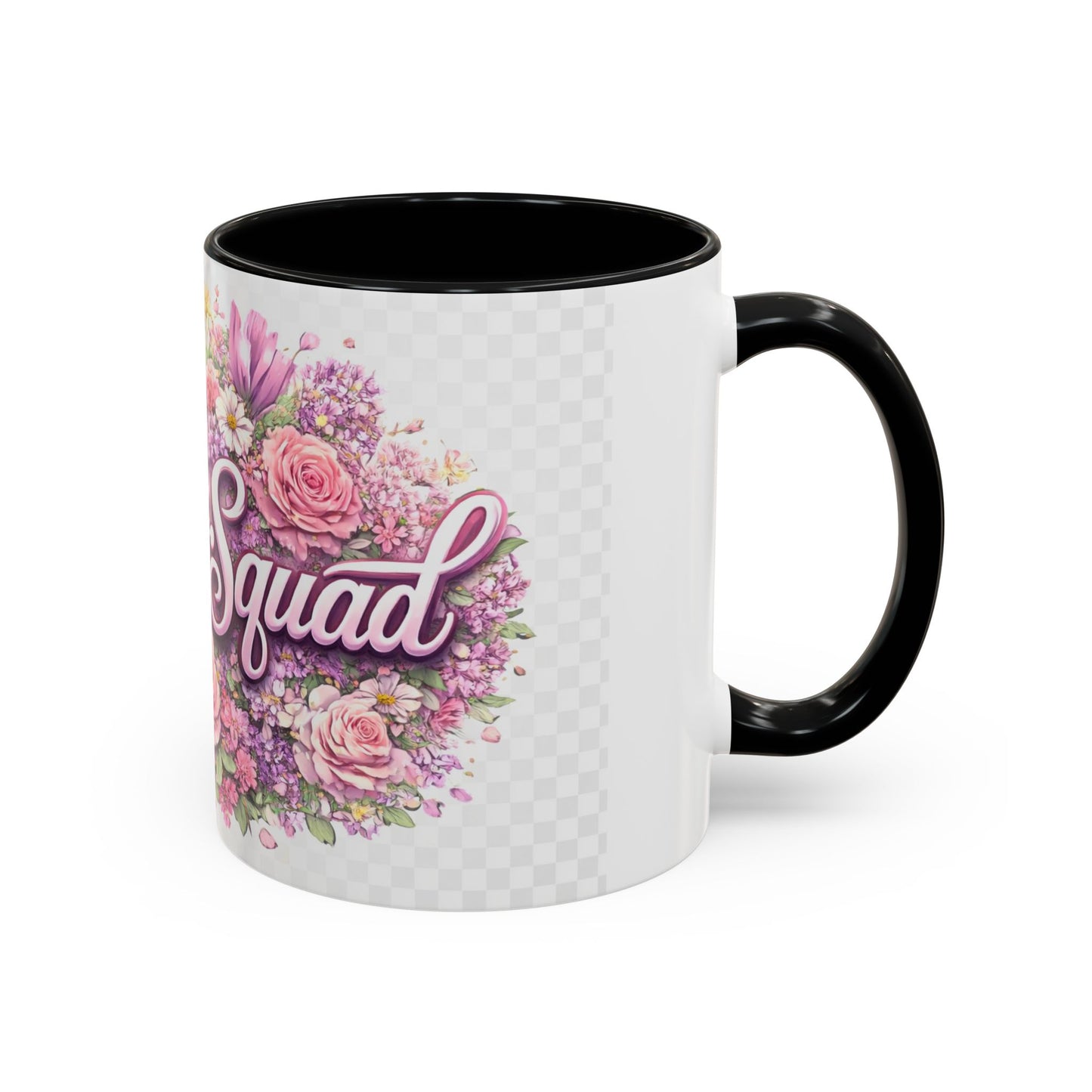 Rooster Squad Floral Accent Coffee Mug — Pink Rose Garden 11/15oz